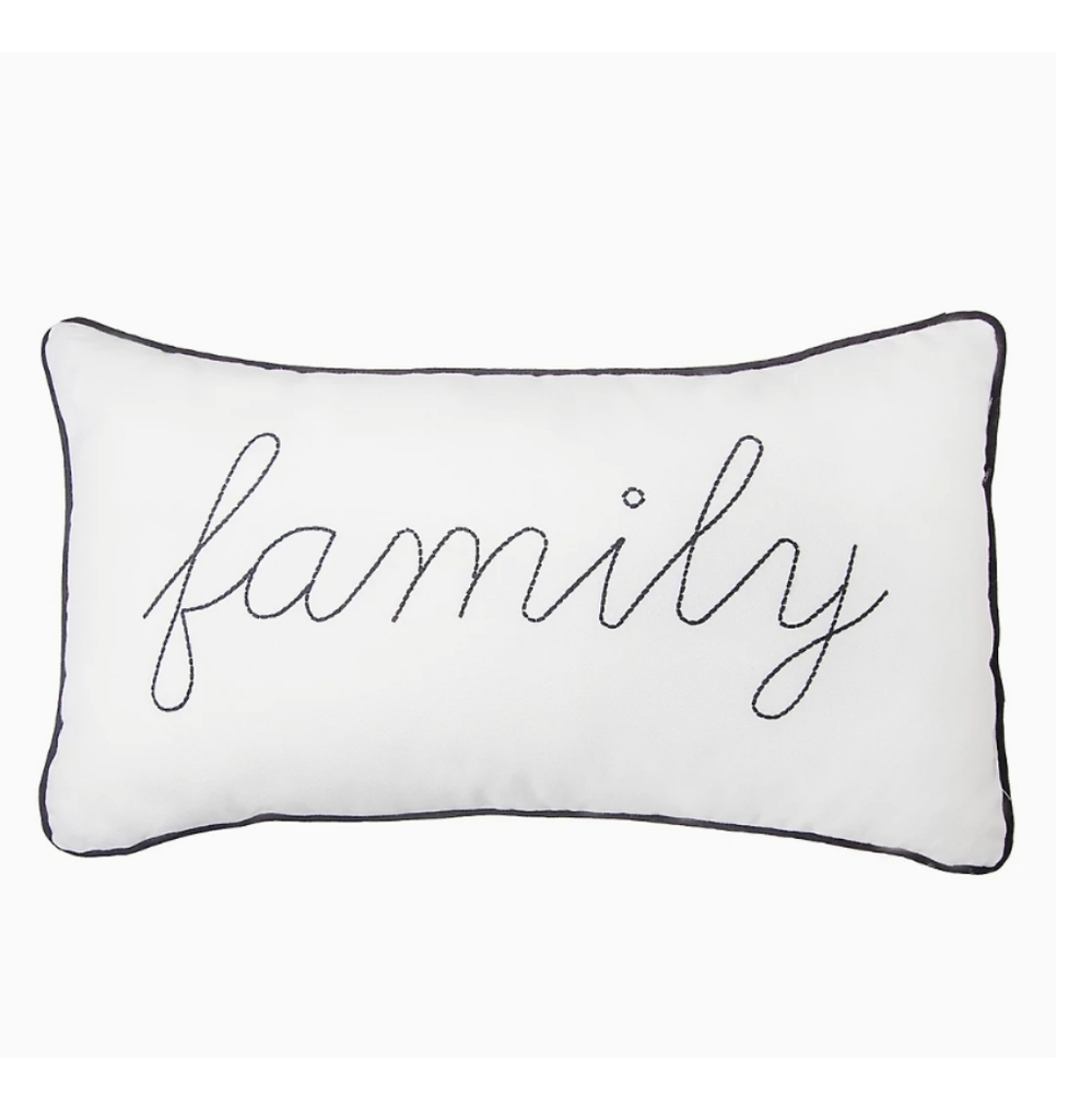 Family pillow 14 x 24 x 3